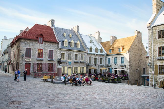Place Royale is a significant spot in the founding of Quebec more than 400 years ago. It was the site of the first permanent French settlement in North America.