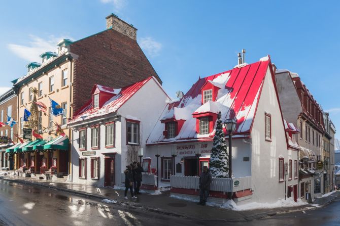 <strong>Quebec City, Canada: </strong>Rue Saint Louis is one of the oldest streets in the city, which goes back to 1608.
