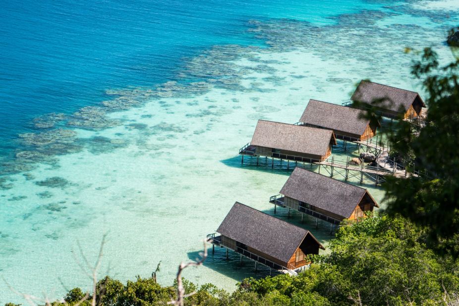 <strong>Bawah Island, Indonesia: </strong>Across the marine conservation area, travelers will find 35 bamboo bungalows (including 11 overwater bungalows) and an open-air cinema, as well as a long list of  outdoor activities.