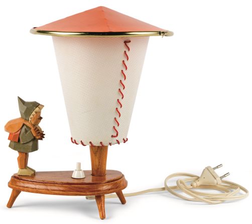A children's lamp with Sandman figure from the 1970s.