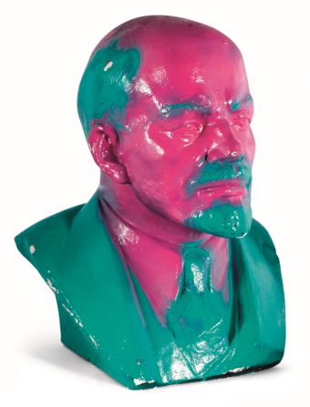 A "Pink Lenin" bust, originally from the 1960s, modified during the peaceful Leipzig Monday demonstrations in 1989.
