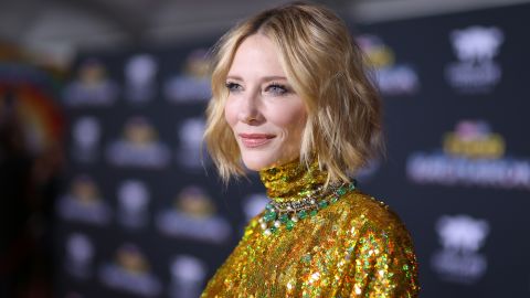 HOLLYWOOD, CA - OCTOBER 10:  Actor Cate Blanchett at The World Premiere of Marvel Studios' "Thor: Ragnarok" at the El Capitan Theatre on October 10, 2017 in Hollywood, California.  (Photo by Rich Polk/Getty Images for Disney)