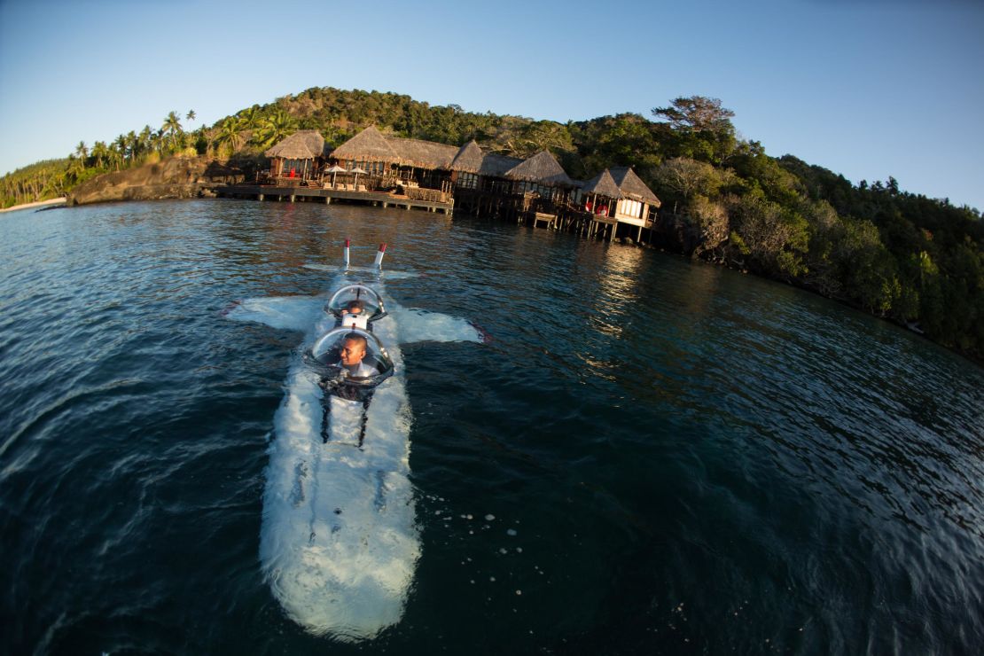 Over-the-top Laucala Island has a DeepFlight submarine. 