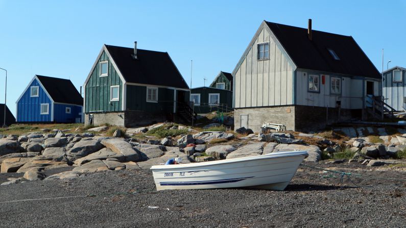 <strong>Active life: </strong>Disko encourages a healthy, outdoors lifestyle. Undeterred by his advancing years, this old timer singlehandely attempts to attach an outboard motor to his boat.