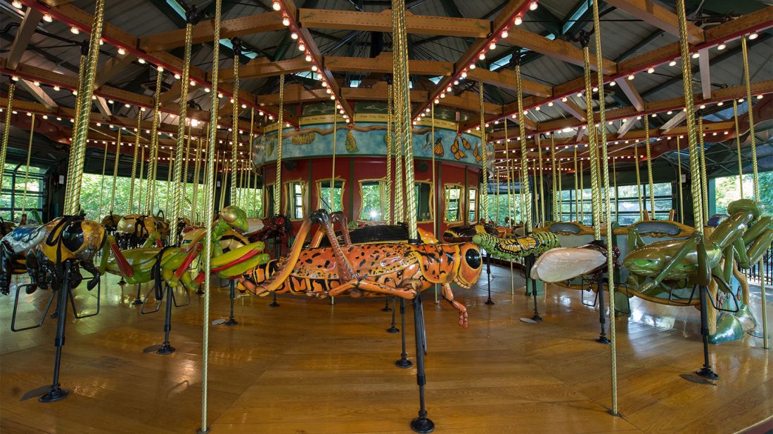 <strong>Bug Carousel:</strong> At the Bronx Zoo, you can ride a grasshopper instead of a horse.
