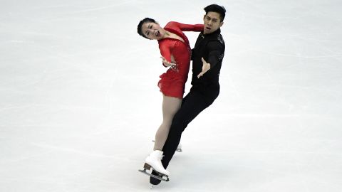 Pairs skaters Sui and Han are reigning world champions. 