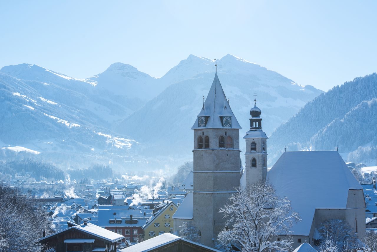 <strong>Chocolate-box charm: </strong>Away from the madness of race weekend, Kitzbuhel is one of the most beautiful settings in the Alps with a pretty, cobbled medieval center.