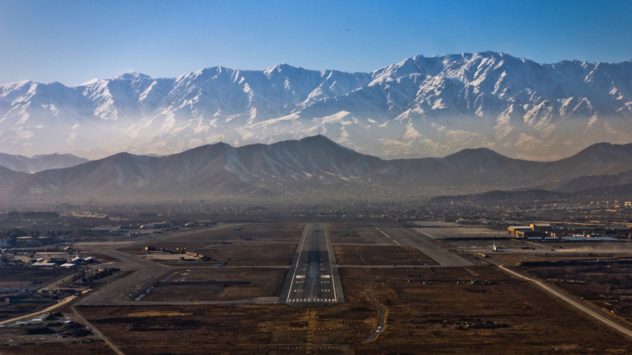 <strong>Favorite landscapes</strong>: Van Heijst says Afghanistan remains one of his favorite landscapes to fly over: "I just fell in love with the country -- even up to today when I'm flying over Afghanistan, I'm just glued to the window enjoying the views," he says. <em>Pictured here: Landing in Kabul, Afghanistan.</em>