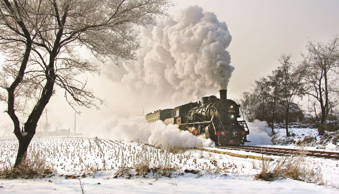 This train, seen here south of Wangqian on the Tiefa Coal Rialway, was the last standard-gauge steam locomotive built in China, pictured here in 2006.