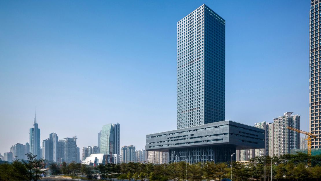 Exterior view of the Shenzhen Stock Exhchange, Shenzhen.