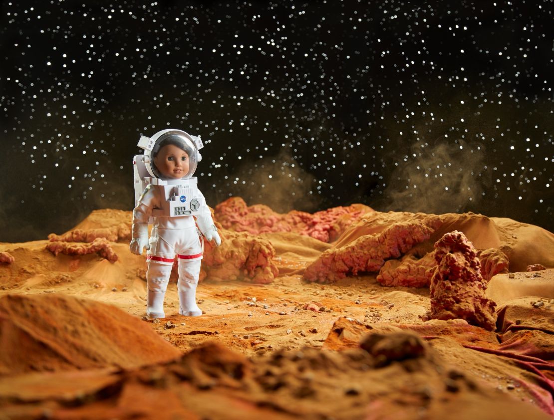 Luciana Vega as an astronaut on Mars.