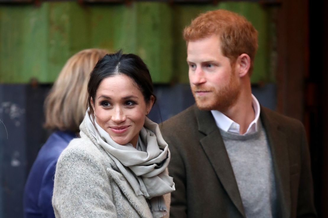 Prince Harry and his fiancee Meghan Markle visit a radio station in south London on January 9.