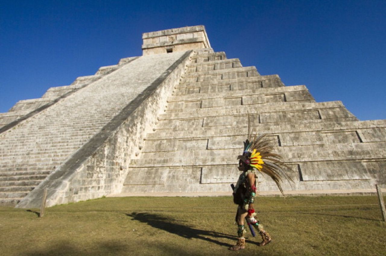 Archaeologists are hoping to discover an underwater cavern hidden beneath the imposing "El Castillo" temple, at Chichen Itza, Mexico.