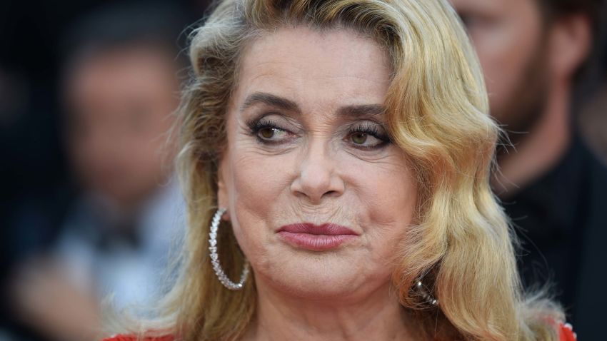 CANNES, FRANCE - MAY 23:  Catherine Deneuve  attends the 70th Anniversary of the 70th annual Cannes Film Festival at Palais des Festivals on May 23, 2017 in Cannes, France.  (Photo by Antony Jones/Getty Images)