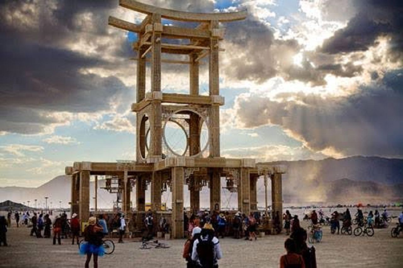 The Temple of Forgiveness was another creation from Best and the Temple Crew. The intricately cut and layered wood was reminiscent of an Asian pagoda.