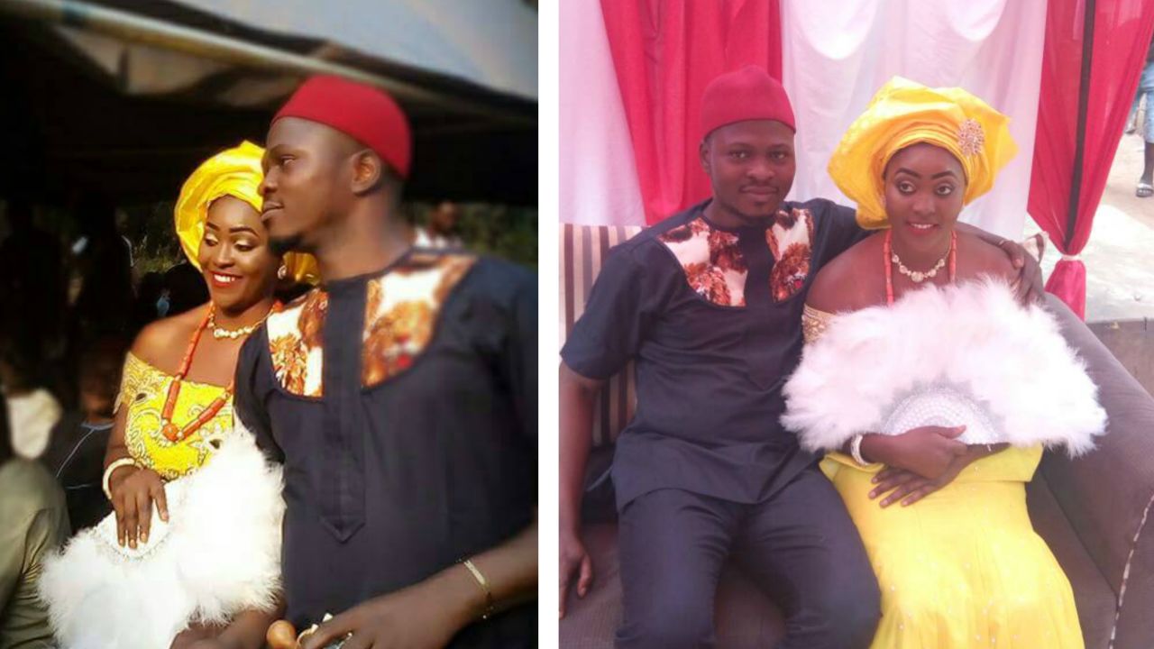 Sophy Ijeoma and Chidimma Amedu at their traditional wedding. 
