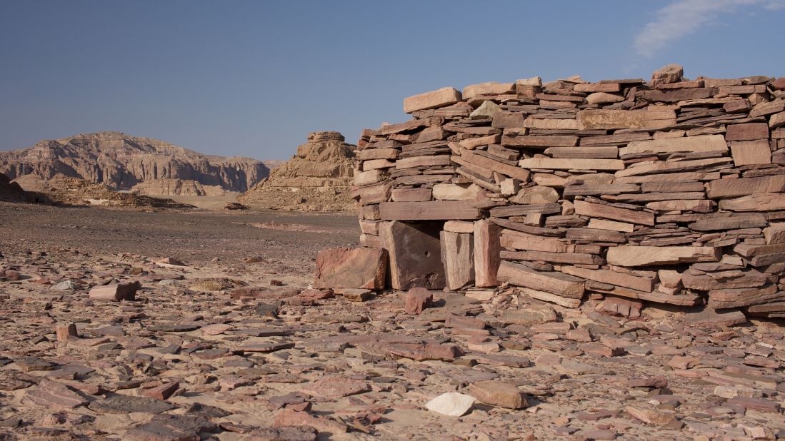 <strong>Remains of the ancients:</strong> Archeologists believe these round, stone structures, called nawamis, were built up to 6,000 years ago, making them older than Egypt's pyramids. Ranging from three to six meters across, they were likely constructed as tombs by the Sinai's pastoral indigenous inhabitants. 