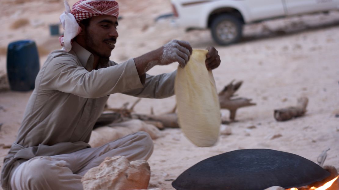 Shaping bread for the evening meal