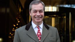 LONDON, ENGLAND - DECEMBER 08:  Former UKIP leader Nigel Farage leaves Millbank studios in Westminster on December 8, 2017 in London, England. British Prime Minister Theresa May has announced that there will be no hard border in Ireland, meaning that Brexit talks can now move onto trade talks.  (Photo by Leon Neal/Getty Images)