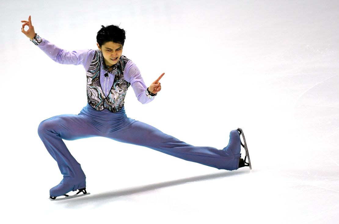Japan's Yuzuru Hanyu competes in the senior men short program at the ISU Grand Prix of Figure Skating final in 2016