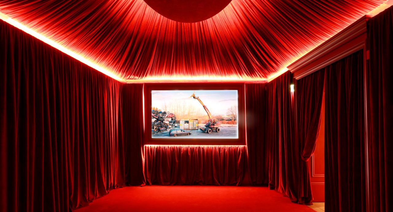 <strong>Multi-sensory: </strong>There is also a red-velveted cinema auditorium that broadcasts experimental short movies.