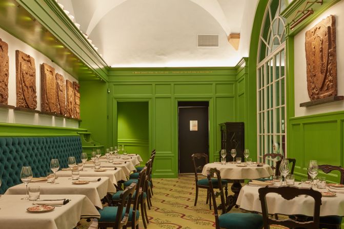 <strong>Gucci glamor: </strong>This glamorous green space is home to Gucci's new restaurant, Gucci Osteria, in Gucci Garden in the Italian city of Florence.