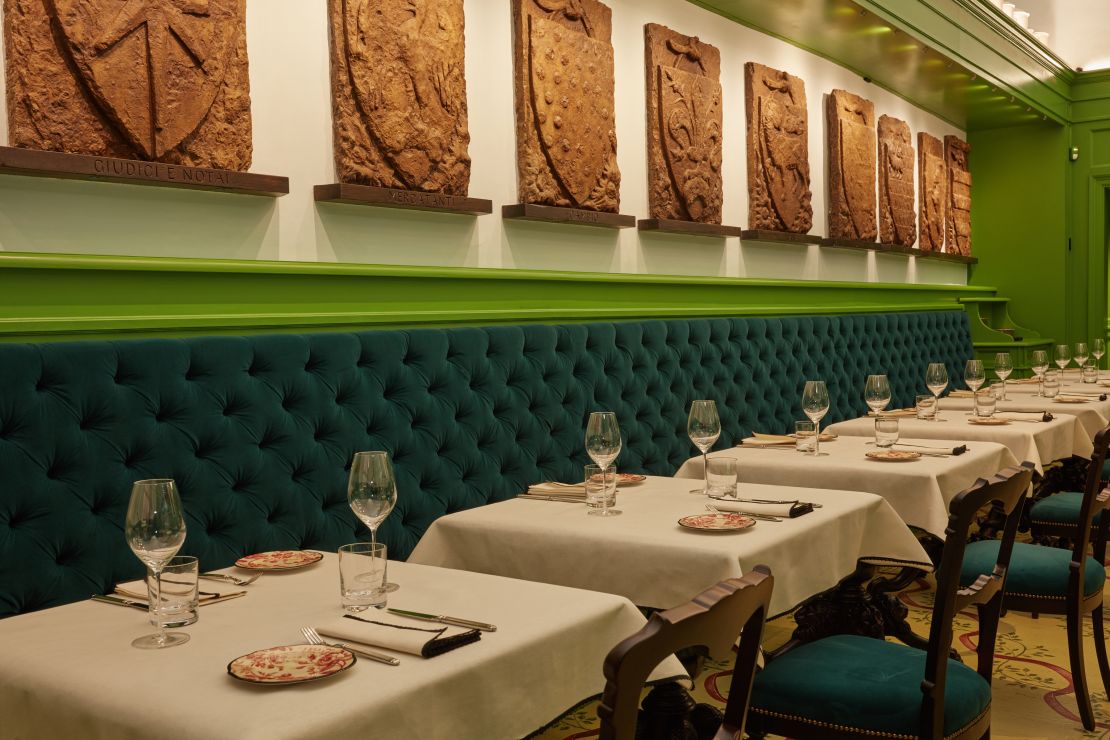 The stylish Gucci Osteria is the brand's first restaurant.
