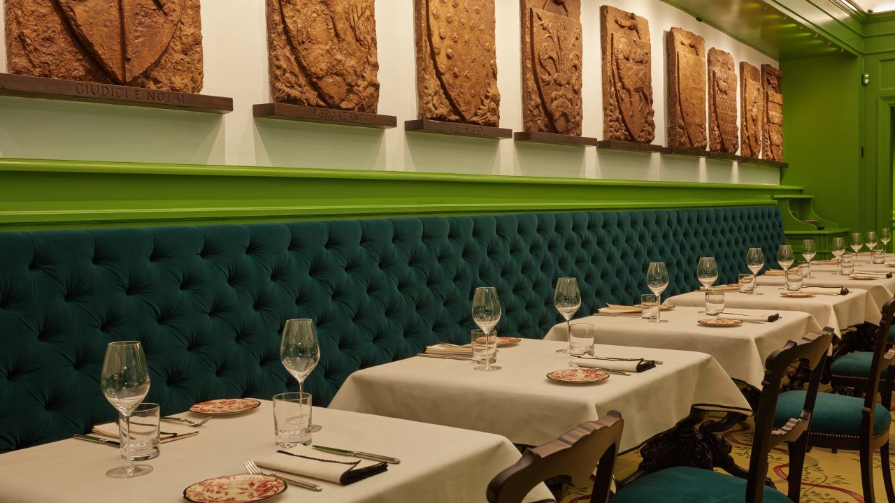 The stylish Gucci Osteria is the brand's first restaurant.
