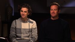 Armie Hammer and Timothée Chalamet