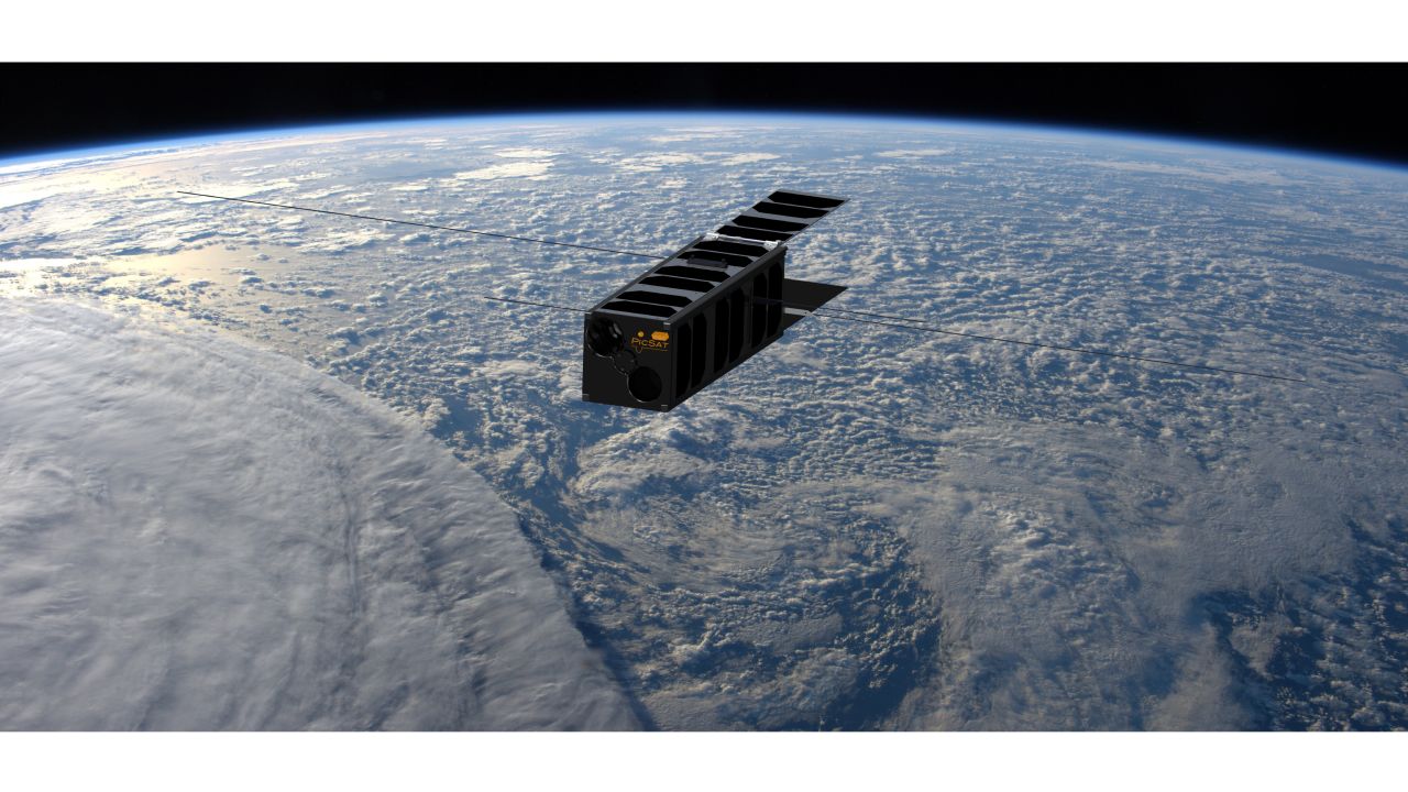 An artist's depiction of the satellite once its in orbit.