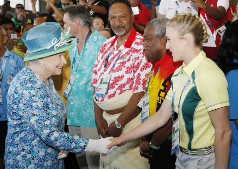 She was, however, in attendance in Glasgow 2014, meeting the likes of Australian hurdler Sally Pearson.