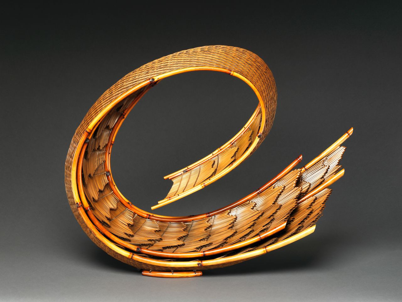 One of the more than 70 bamboo works on display at the Metropolitan Museum of Art's current exhibition "Japanese Bamboo Art: The Abbey Collection."