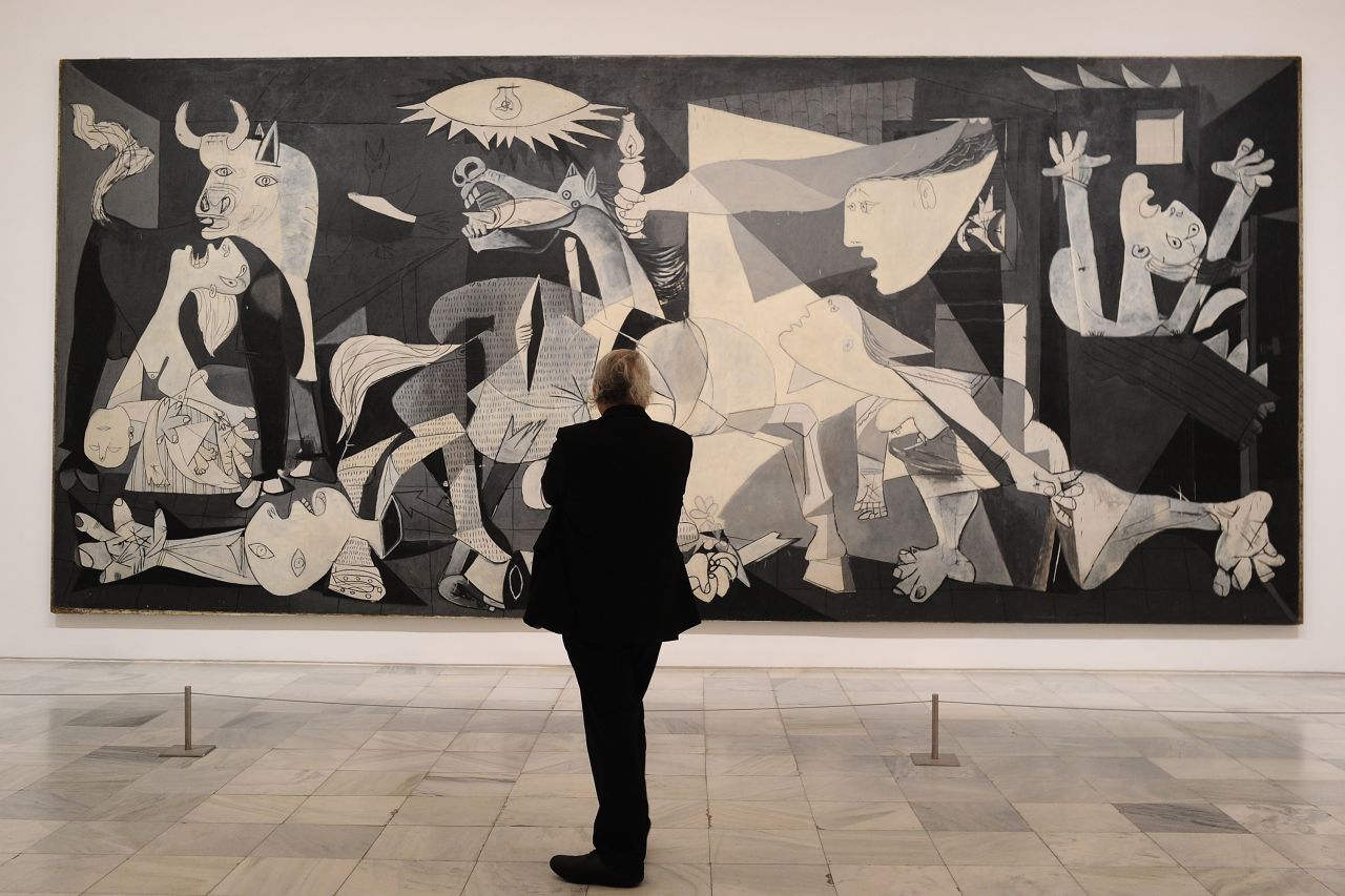 <strong>Picasso's Guernica, Museo Reina Sofia, Madrid</strong><strong>: </strong>Inside the Museo Reina Sofia is the Picasso masterpiece "Guernica" -- an anti-war masterpiece that is still celebrated for its powerful message today.