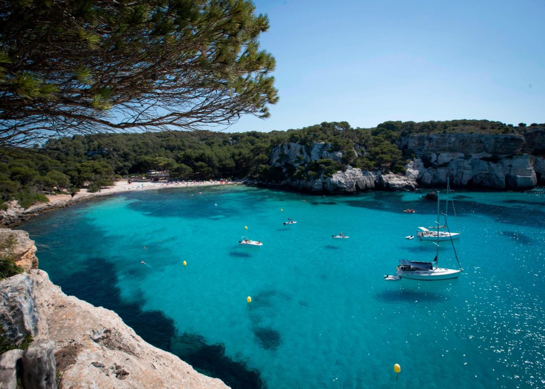 Menorca is a great spot for sunbathing.