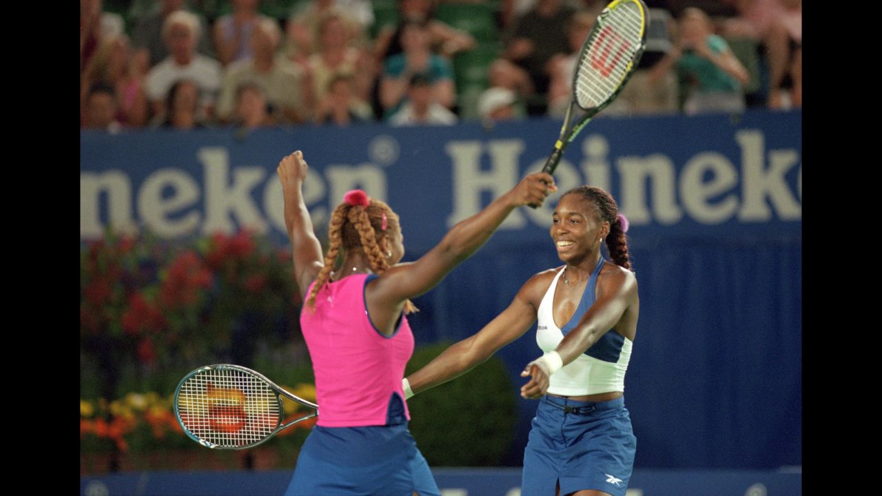 Venus won the Australian Open women's doubles title with sister Serena in 2001.