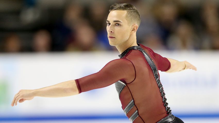 SAN JOSE, CA - JANUARY 04:  Adam Rippon competes in the Men's Short Program during the 2018 Prudential U.S. Figure Skating Championships at the SAP Center on January 4, 2018 in San Jose, California.  (Photo by Matthew Stockman/Getty Images)