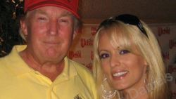 A photo of Donald Trump and Stormy Daniels.