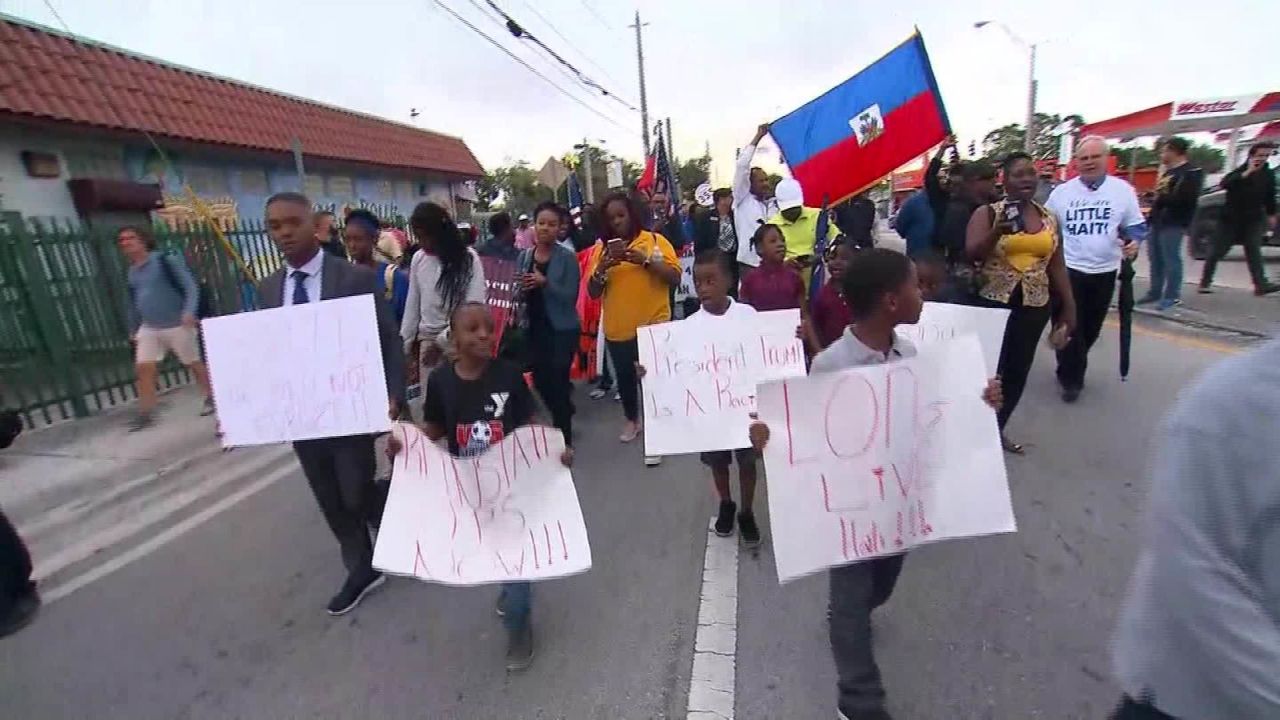 Haitians gather in Miami's Little Haiti neighborhood to remember earthquake victims. 
