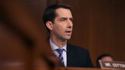 WASHINGTON, DC - JUNE 08:  Sen. Tom Cotton (R-AR) questions former FBI Director James Comey during a hearing of the Senate Intelligence Committee in the Hart Senate Office Building on Capitol Hill June 8, 2017 in Washington, DC. Comey said that President Donald Trump pressured him to drop the FBI's investigation into former National Security Advisor Michael Flynn and demanded Comey's loyalty during the one-on-one meetings he had with president.  (Photo by Chip Somodevilla/Getty Images)
