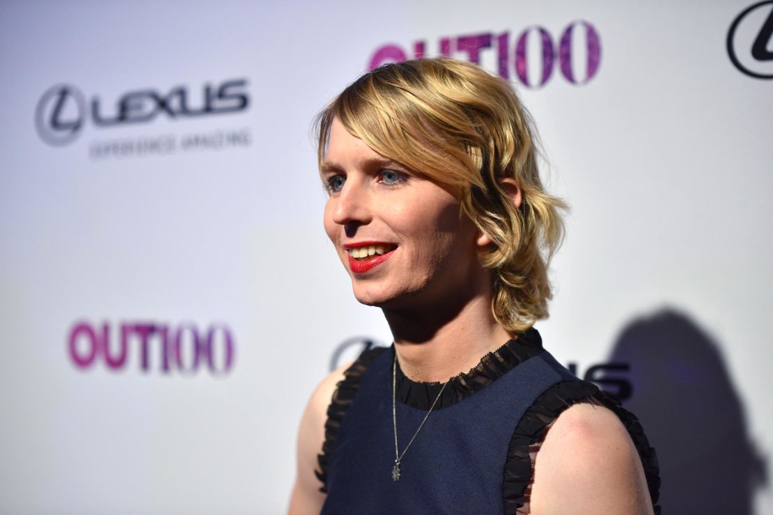 Chelsea Manning attends an OUT Magazine event at the Altman Building in New York on November 9, 2017.
