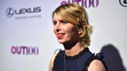 Chelsea Manning attends OUT Magazine #OUT100 event in New York City on November 9, 2017.  (Photo by Bryan Bedder/Getty Images for OUT Magazine)