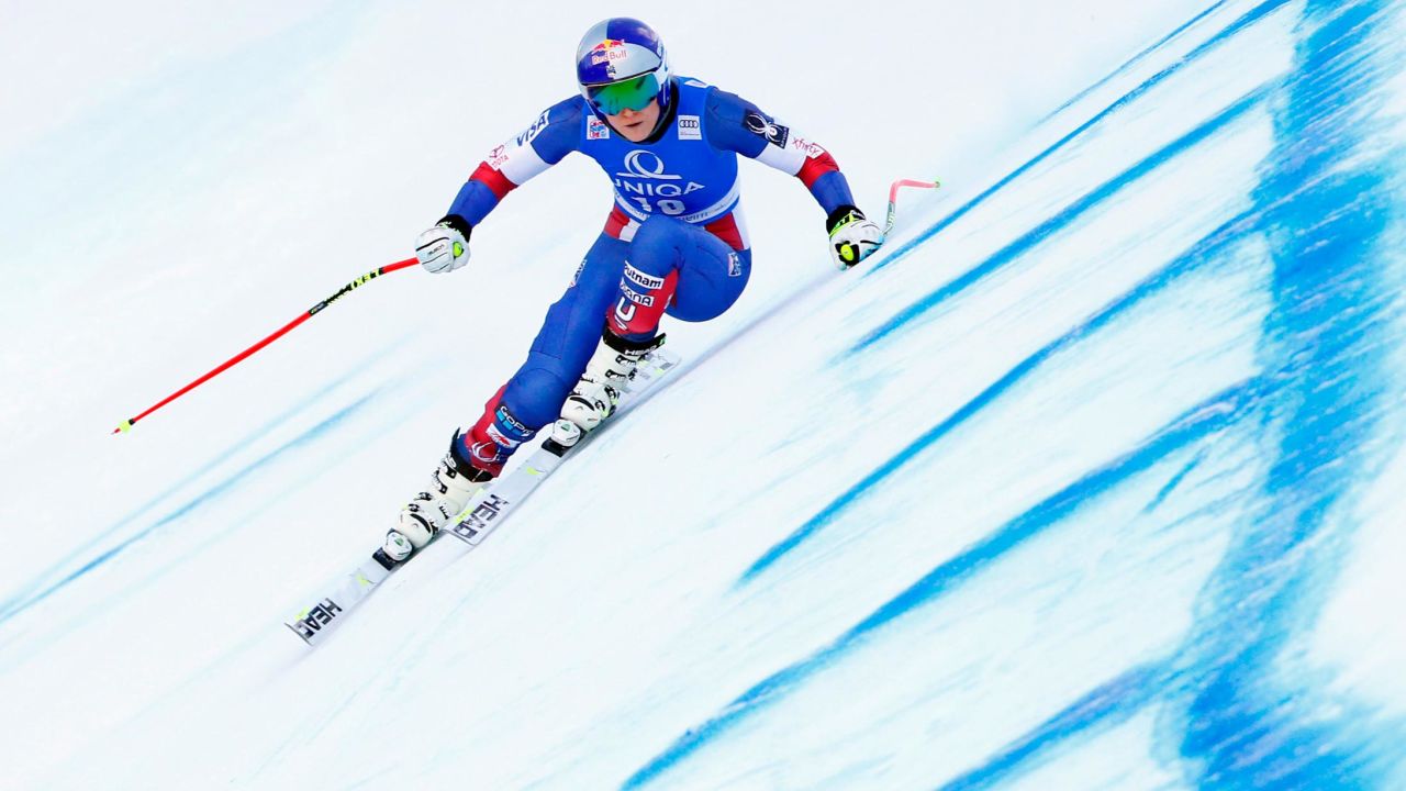 BAD KLEINKIRCHHEIM, AUSTRIA - JANUARY 12: Lindsey Vonn of USA in action during the Audi FIS Alpine Ski World Cup Women's Downhill Training on January 12, 2018 in Bad Kleinkirchheim, Austria. (Photo by Christophe Pallot/Agence Zoom/Getty Images)