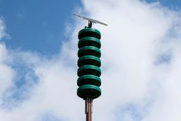 This file photo shows a Hawaii Civil Defense Warning Device in Honolulu, which sounds an alert siren. 