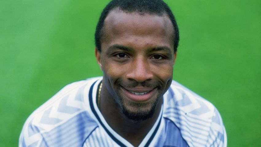 Cyrille Regis pictured in the colors of Coventry City in 1987. 