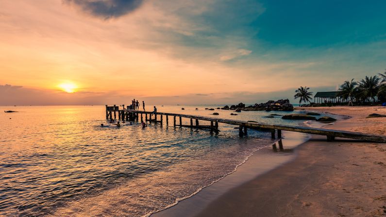 <strong>Long Beach, Phu Quoc Island: </strong>Located in the Gulf of Thailand, Long Beach stretches over 12 miles with clear water, soft beige sand and beachfront accommodation that unfurls against a backdrop of languid palms and jungle-cloaked mountains.