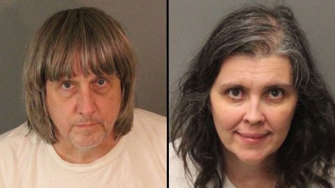 David and Louise Turpin are seen in booking photos released by the Riverside County Sheriff's Department.
