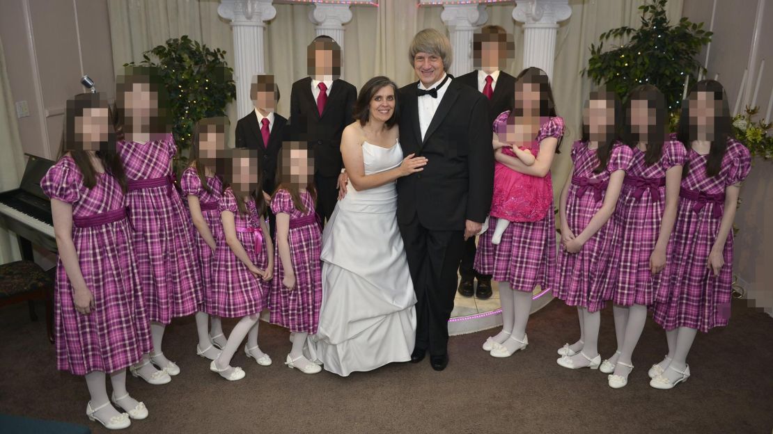 David and Louise Turpin with the children at one of the couple's vow renewals.