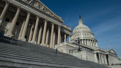 The US Capitol is seen in Washington, DC, on January 3, 2018 before the opening of the second session of the 115th Congress.
The US Congress hits the ground running as its 2018 session kicks off, with President Donald Trump facing a two-week deadline to forge a compromise between Republicans and Democrats on immigration reform and the budget. / AFP PHOTO / NICHOLAS KAMM (Photo credit should read NICHOLAS KAMM/AFP/Getty Images)
