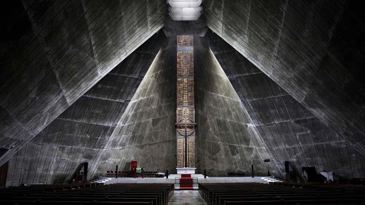 Paider's around-the-world trip took in very diverse locations. Pictured here: St Mary's Cathedral, Tokyo, Japan.