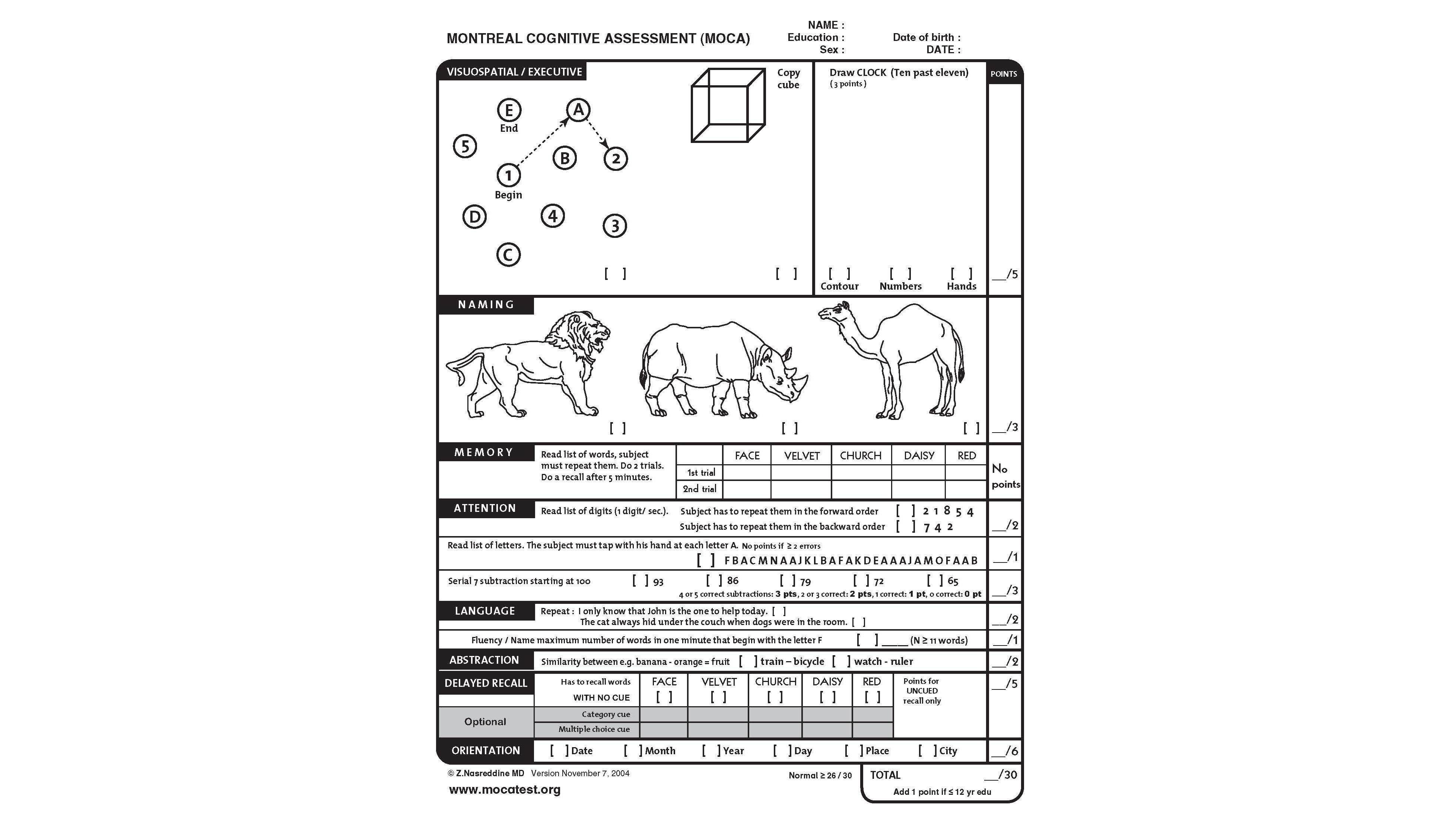 Montreal Cognitive Assessment: What know | CNN